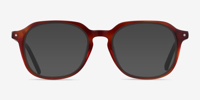 Atlantic Orange AcetateEyeglass Frames from EyeBuyDirect, with Tinted Lenses