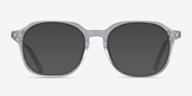 Atlantic Clear AcetateEyeglass Frames from EyeBuyDirect, with Tinted Lenses