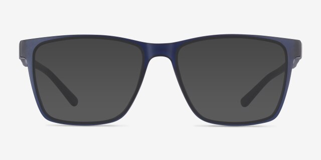 Spencer Blue PlasticEyeglass Frames from EyeBuyDirect, with Tinted Lenses