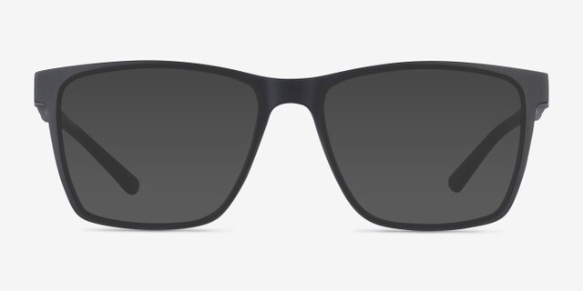 Spencer Noir PlastiqueMontures de lunettes de vue d'EyeBuyDirect, Avec des Verres Teintés