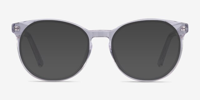 Dulce Clear AcetateEyeglass Frames from EyeBuyDirect, with Tinted Lenses