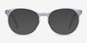 Dulce Clear AcetateEyeglass Frames from EyeBuyDirect, with Tinted Lenses