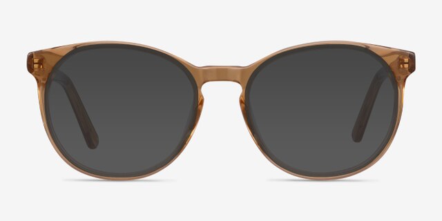 Dulce Yellow AcetateEyeglass Frames from EyeBuyDirect, with Tinted Lenses