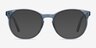 Dulce Blue AcetateEyeglass Frames from EyeBuyDirect, with Tinted Lenses