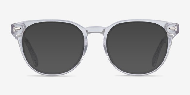 Maeby Clear AcetateEyeglass Frames from EyeBuyDirect, with Tinted Lenses