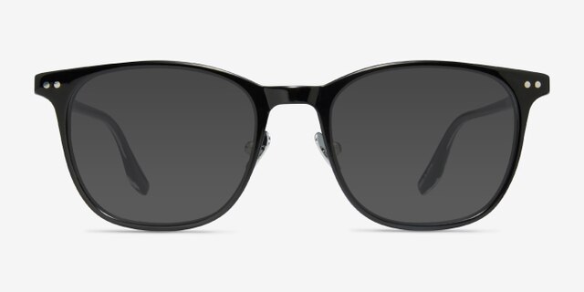 Follow Black Silver AcetateEyeglass Frames from EyeBuyDirect, with Tinted Lenses