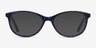 Depth Blue Floral AcetateEyeglass Frames from EyeBuyDirect, with Tinted Lenses