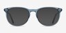 Cherbourg Clear Blue AcetateEyeglass Frames from EyeBuyDirect, with Tinted Lenses