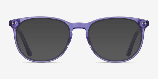 Cherbourg Violet AcétateMontures de lunettes de vue d'EyeBuyDirect, Avec des Verres Teintés