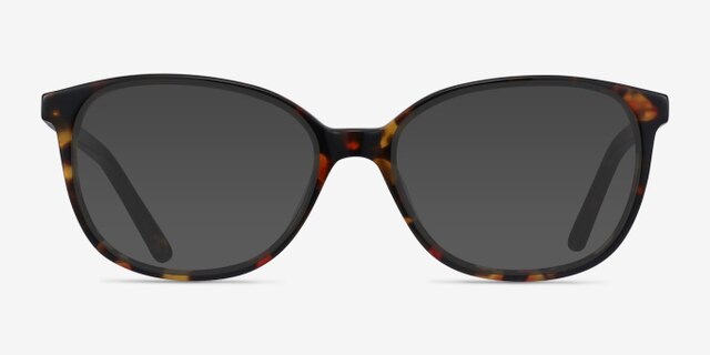 Thelma Tortoise AcetateEyeglass Frames from EyeBuyDirect, with Tinted Lenses