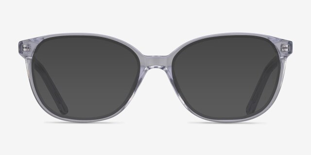 Thelma Clear AcetateEyeglass Frames from EyeBuyDirect, with Tinted Lenses