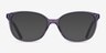 Thelma Purple AcetateEyeglass Frames from EyeBuyDirect, with Tinted Lenses