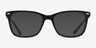 Varda Black AcetateEyeglass Frames from EyeBuyDirect, with Tinted Lenses