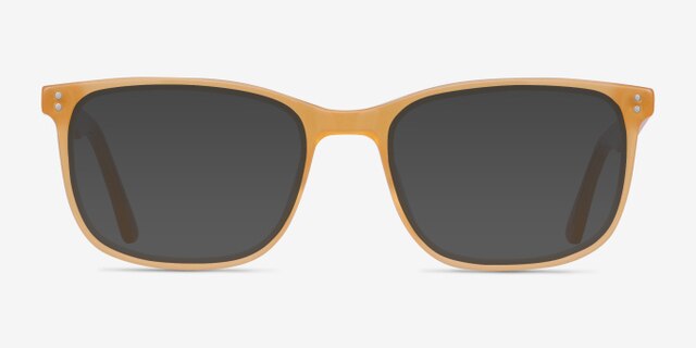 Lugano Light Orange AcetateEyeglass Frames from EyeBuyDirect, with Tinted Lenses