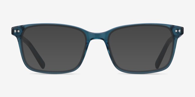 Basel Green Blue AcetateEyeglass Frames from EyeBuyDirect, with Tinted Lenses