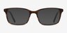 Clipperton Brown Striped AcetateEyeglass Frames from EyeBuyDirect, with Tinted Lenses