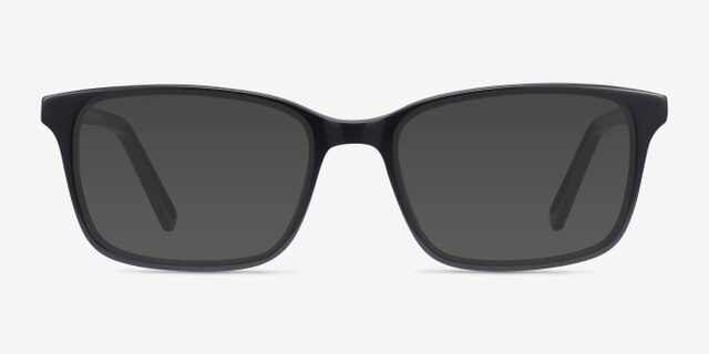 Clipperton Black AcetateEyeglass Frames from EyeBuyDirect, with Tinted Lenses