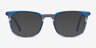 Gabor Blue Striped AcetateEyeglass Frames from EyeBuyDirect, with Tinted Lenses