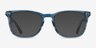 Gato Blue Striped AcetateEyeglass Frames from EyeBuyDirect, with Tinted Lenses