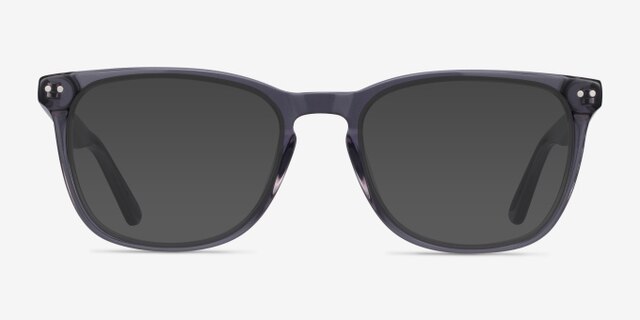 Gato Gray AcetateEyeglass Frames from EyeBuyDirect, with Tinted Lenses