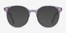 Noun Violet AcétateMontures de lunettes de vue d'EyeBuyDirect, Avec des Verres Teintés