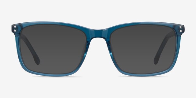Connect Green Blue AcétateMontures de lunettes de vue d'EyeBuyDirect, Avec des Verres Teintés