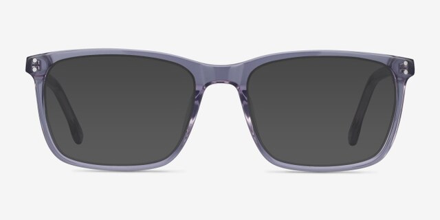 Connect Gray AcetateEyeglass Frames from EyeBuyDirect, with Tinted Lenses