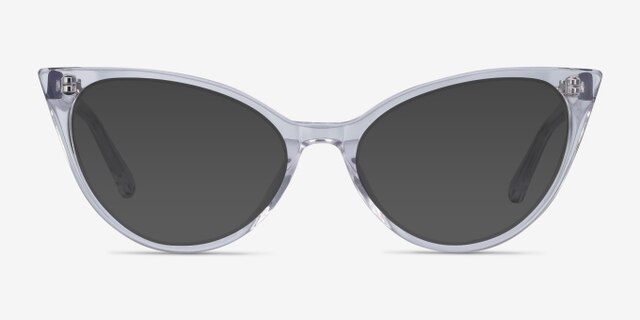 Quartet Clear AcetateEyeglass Frames from EyeBuyDirect, with Tinted Lenses