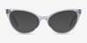 Quartet Clear AcetateEyeglass Frames from EyeBuyDirect, with Tinted Lenses