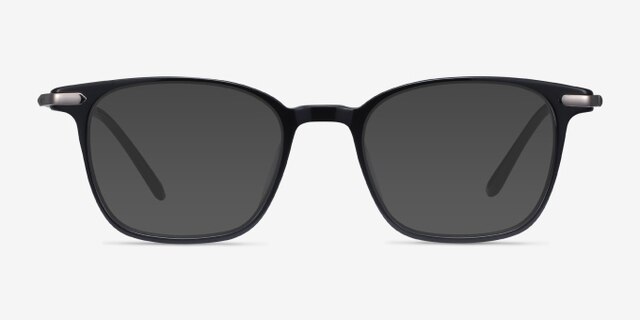 Cinema Black AcetateEyeglass Frames from EyeBuyDirect, with Tinted Lenses