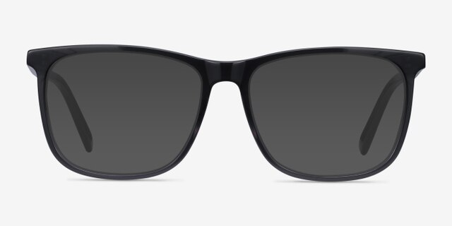 Mezzanine Gray AcetateEyeglass Frames from EyeBuyDirect, with Tinted Lenses