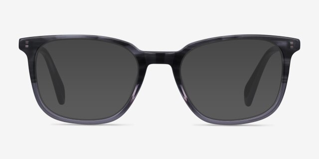 Howie Gray Striped AcetateEyeglass Frames from EyeBuyDirect, with Tinted Lenses