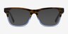 Feeling Brown Blue AcetateEyeglass Frames from EyeBuyDirect, with Tinted Lenses