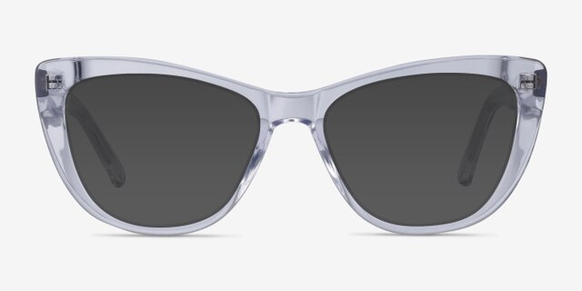Little Charlotte Clear AcetateEyeglass Frames from EyeBuyDirect, with Tinted Lenses