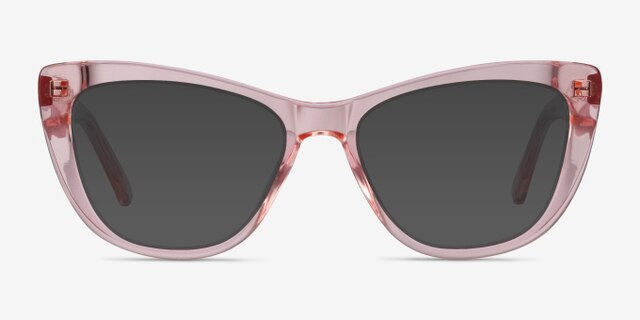 Little Charlotte Pink AcetateEyeglass Frames from EyeBuyDirect, with Tinted Lenses