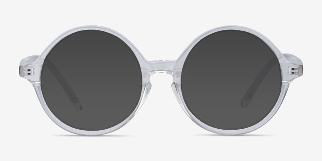 Little Years Clear PlasticEyeglass Frames from EyeBuyDirect, with Tinted Lenses