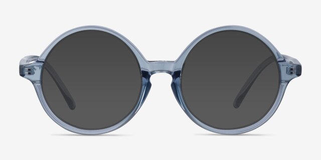 Little Years Blue PlasticEyeglass Frames from EyeBuyDirect, with Tinted Lenses