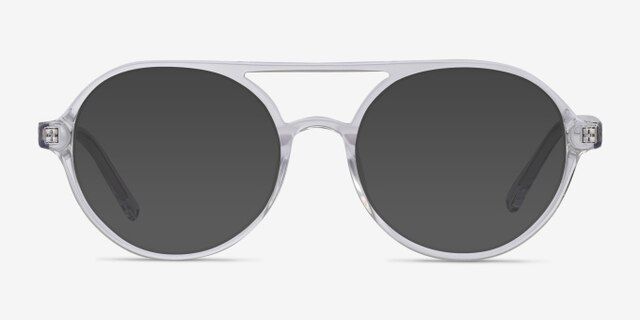 Elevate Clear AcetateEyeglass Frames from EyeBuyDirect, with Tinted Lenses