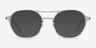 Higher Transparent AcétateMontures de lunettes de vue d'EyeBuyDirect, Avec des Verres Teintés