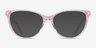 Sing Clear Pink AcetateEyeglass Frames from EyeBuyDirect, with Tinted Lenses