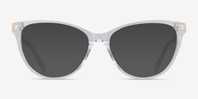 Sing Clear Yellow AcétateMontures de lunettes de vue d'EyeBuyDirect, Avec des Verres Teintés