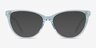 Sing Clear Blue AcetateEyeglass Frames from EyeBuyDirect, with Tinted Lenses