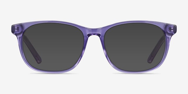 Steps Violet AcétateMontures de lunettes de vue d'EyeBuyDirect, Avec des Verres Teintés