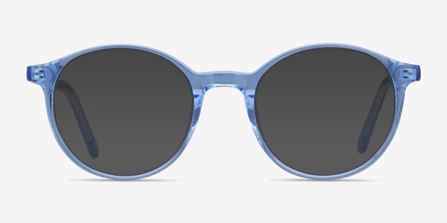Excel Blue AcetateEyeglass Frames from EyeBuyDirect, with Tinted Lenses