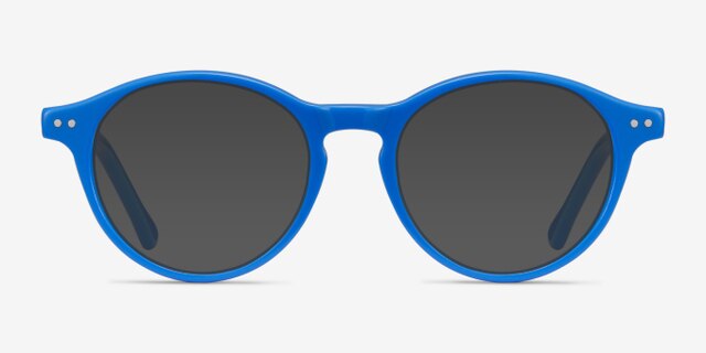 Magic Blue AcetateEyeglass Frames from EyeBuyDirect, with Tinted Lenses
