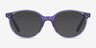 Trust Clear Purple AcetateEyeglass Frames from EyeBuyDirect, with Tinted Lenses