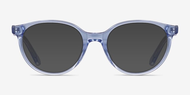 Trust Clear Blue AcetateEyeglass Frames from EyeBuyDirect, with Tinted Lenses