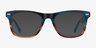 Caster Blue Striped AcetateEyeglass Frames from EyeBuyDirect, with Tinted Lenses