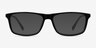 Intent Black AcetateEyeglass Frames from EyeBuyDirect, with Tinted Lenses