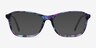 Versa Purple Floral AcetateEyeglass Frames from EyeBuyDirect, with Tinted Lenses